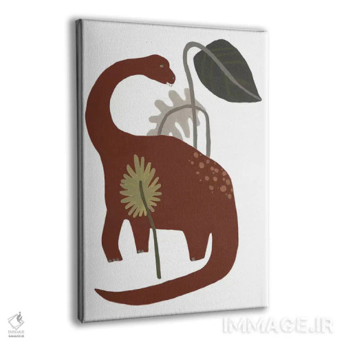 تابلو دکوراتیو دایناسور قدرتمند چهار اثر جون اریکا وس - نمای پرسپکتیو محصول