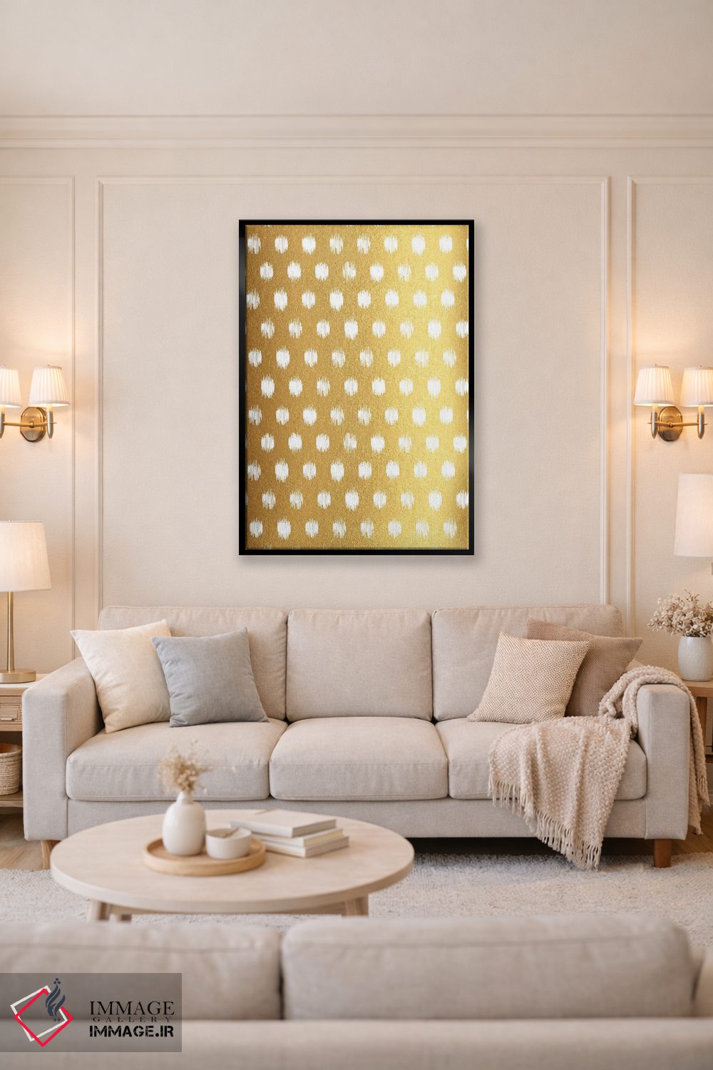 تابلو انتزاعی تولد با هیجان شیرین اثر ژان کلی - D4B