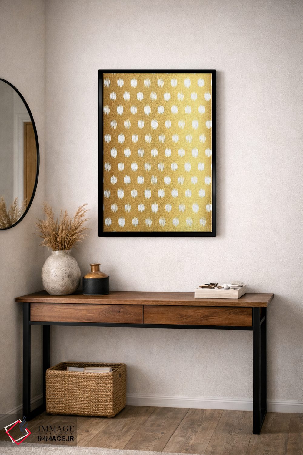 تابلو انتزاعی تولد با هیجان شیرین اثر ژان کلی - D5B