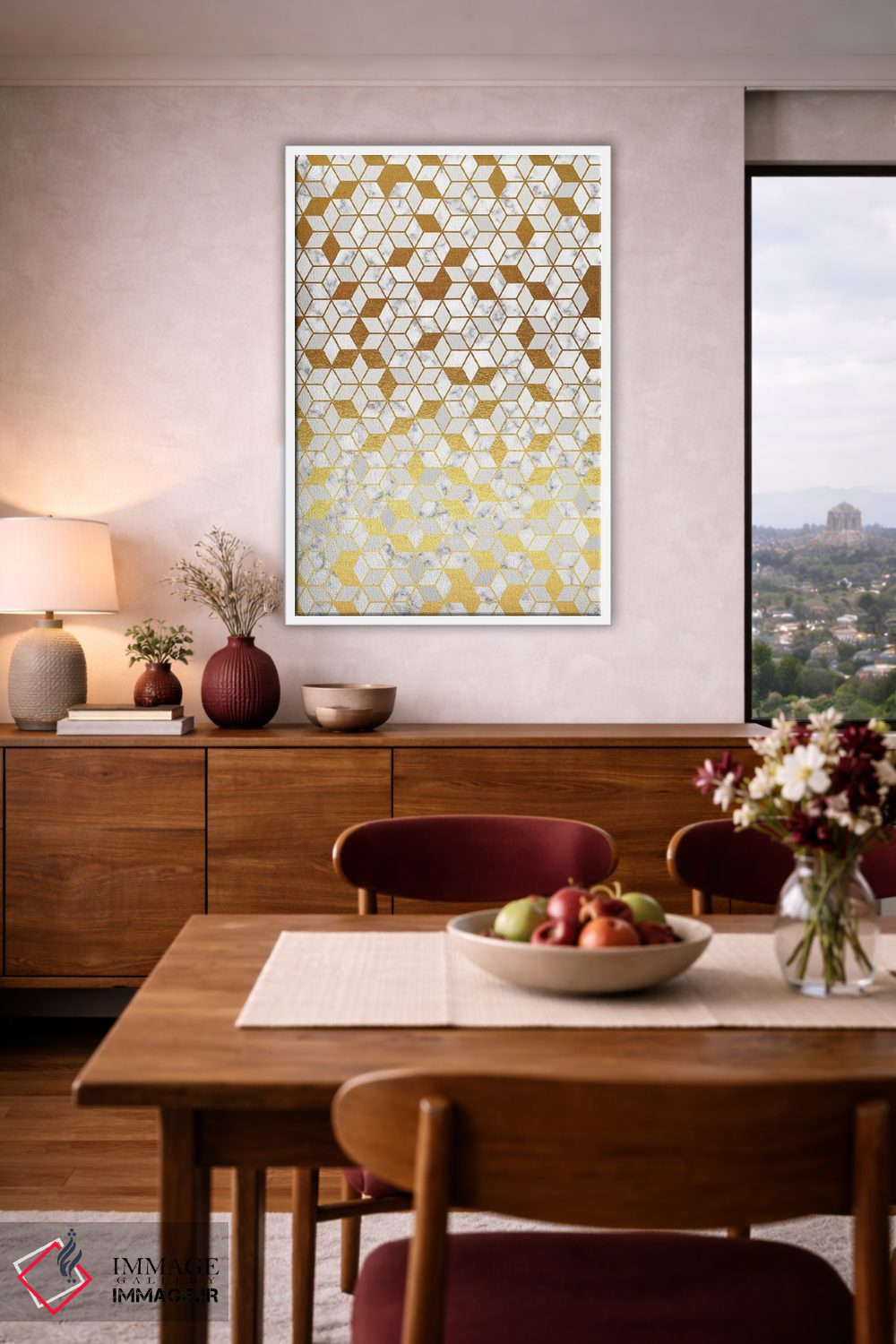 تابلو انتزاعی ترازو ۳ اثر ژان کلی - D4W