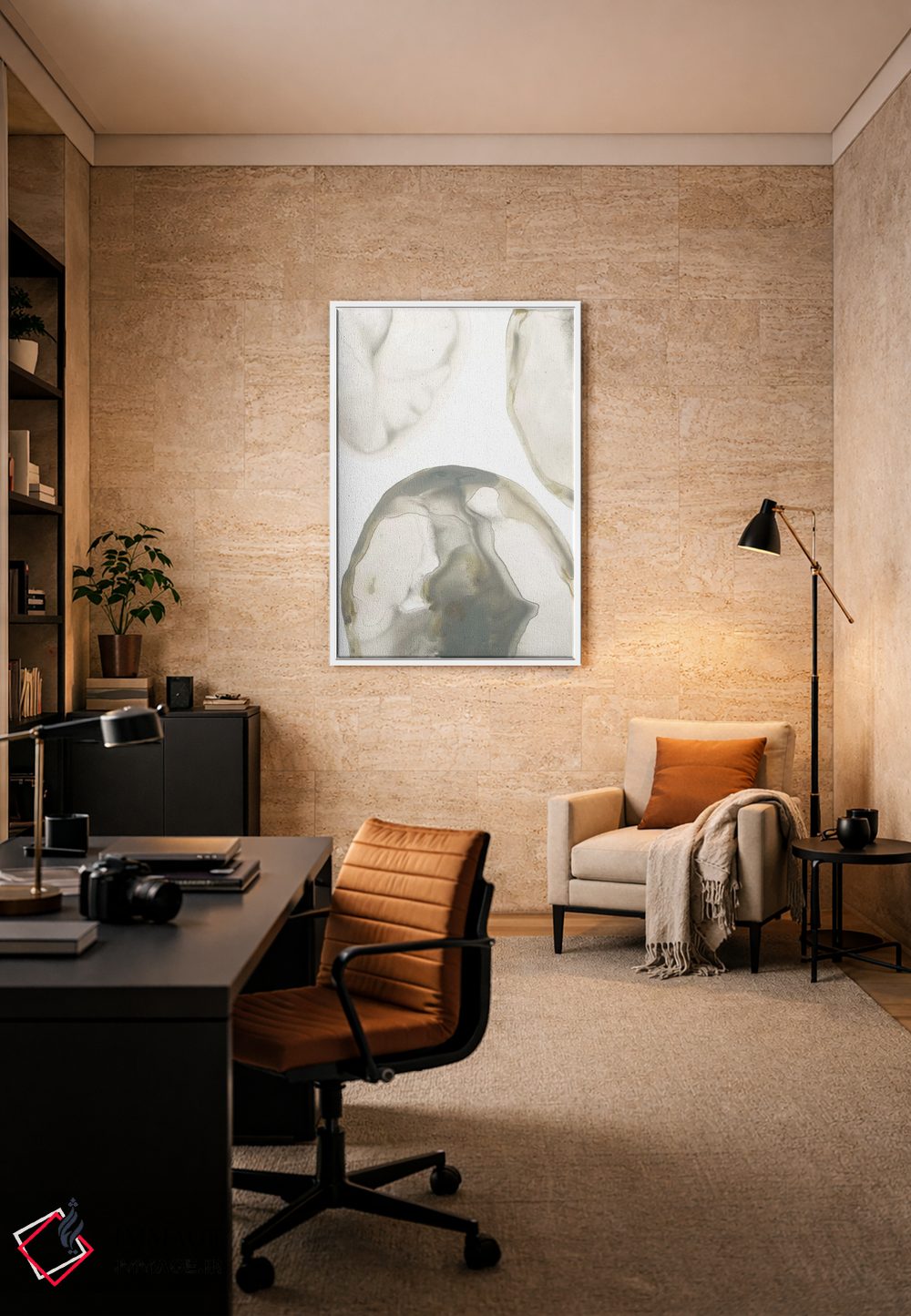 تابلو مینیمال ژئود طبیعی ۴ اثر جون اریکا وس - D5W