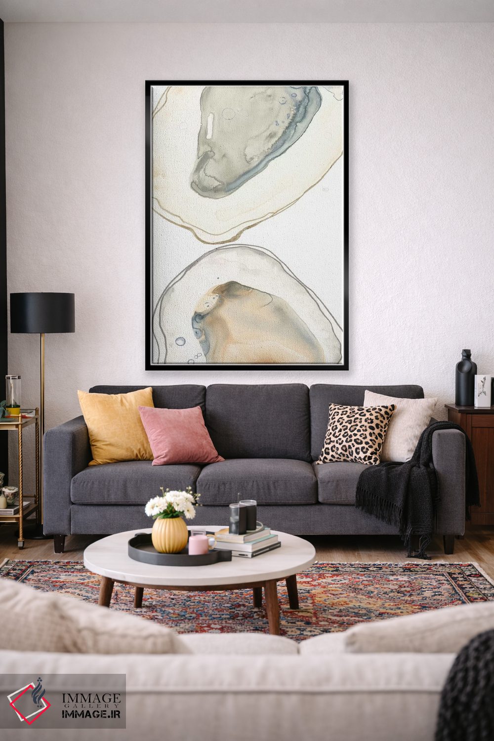 تابلو مینیمال صدف های اقیانوسی دو اثر جون اریکا وس - D2B