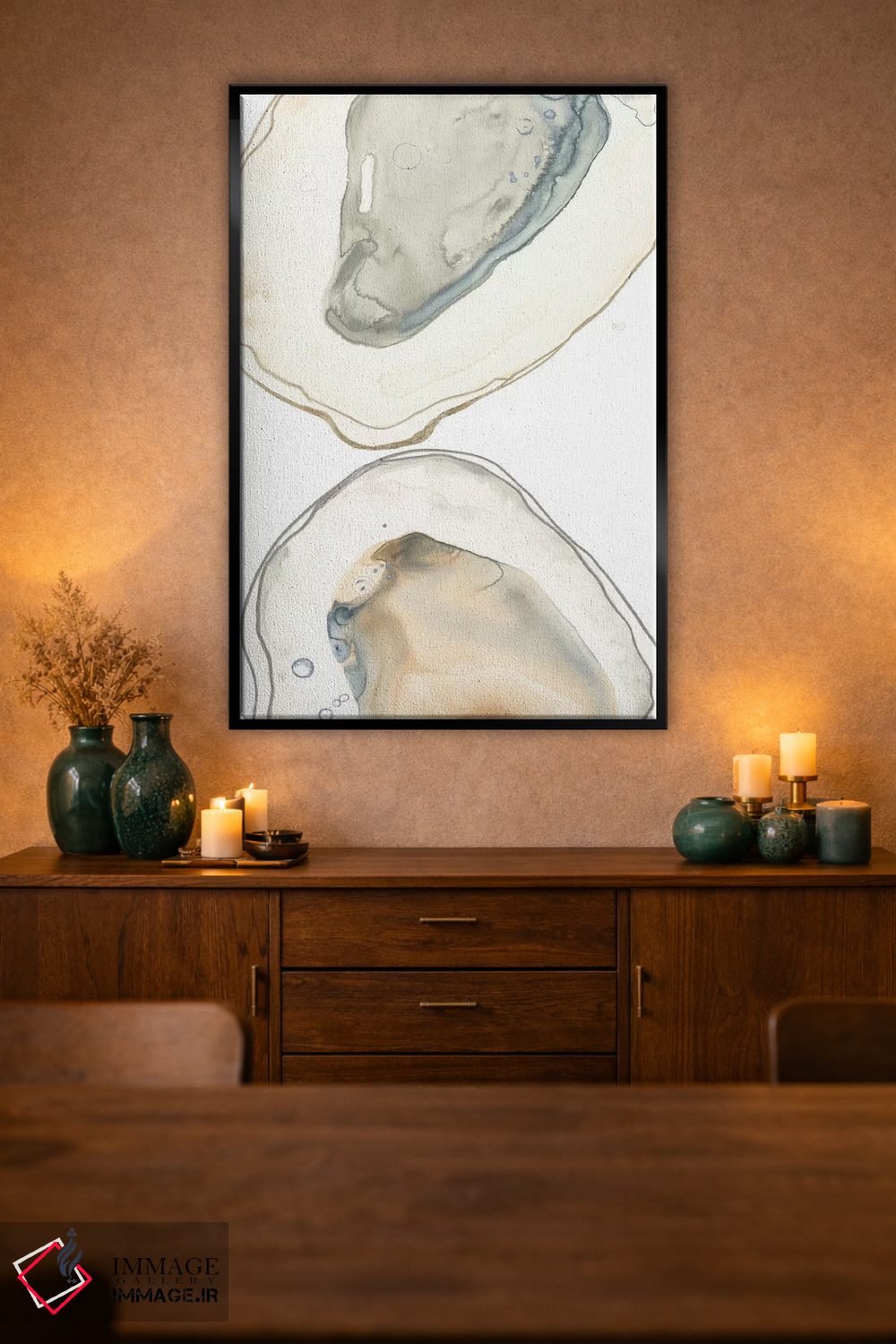 تابلو مینیمال صدف های اقیانوسی دو اثر جون اریکا وس - D3B