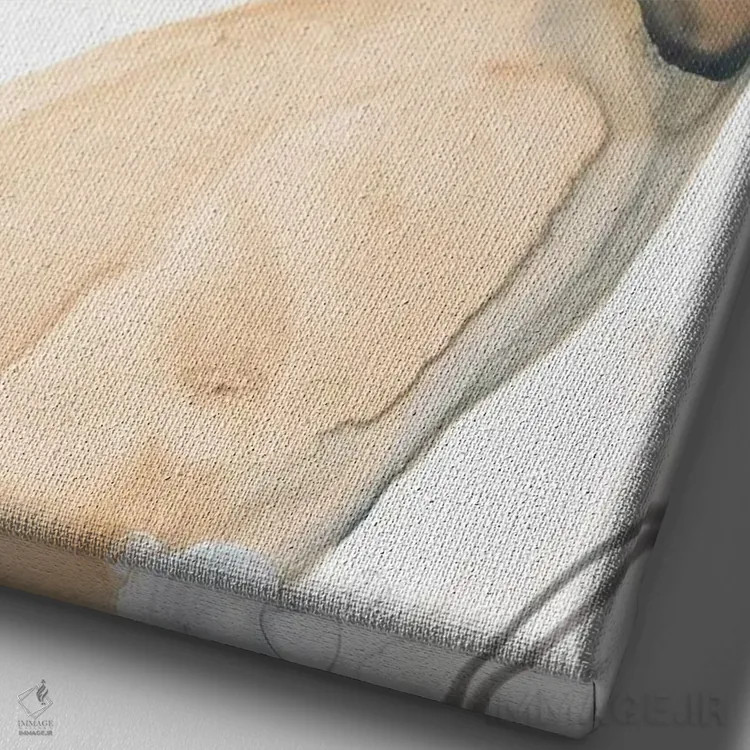 تابلو مینیمال صدف های اقیانوسی چهار اثر جون اریکا وس - نمای نزدیک بافت بوم