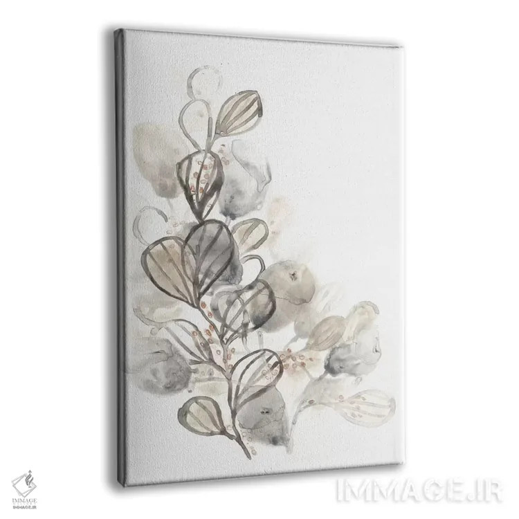 تابلو مینیمال گیاه شناسی خنثی ۲ اثر جون اریکا وس - نمای پرسپکتیو محصول