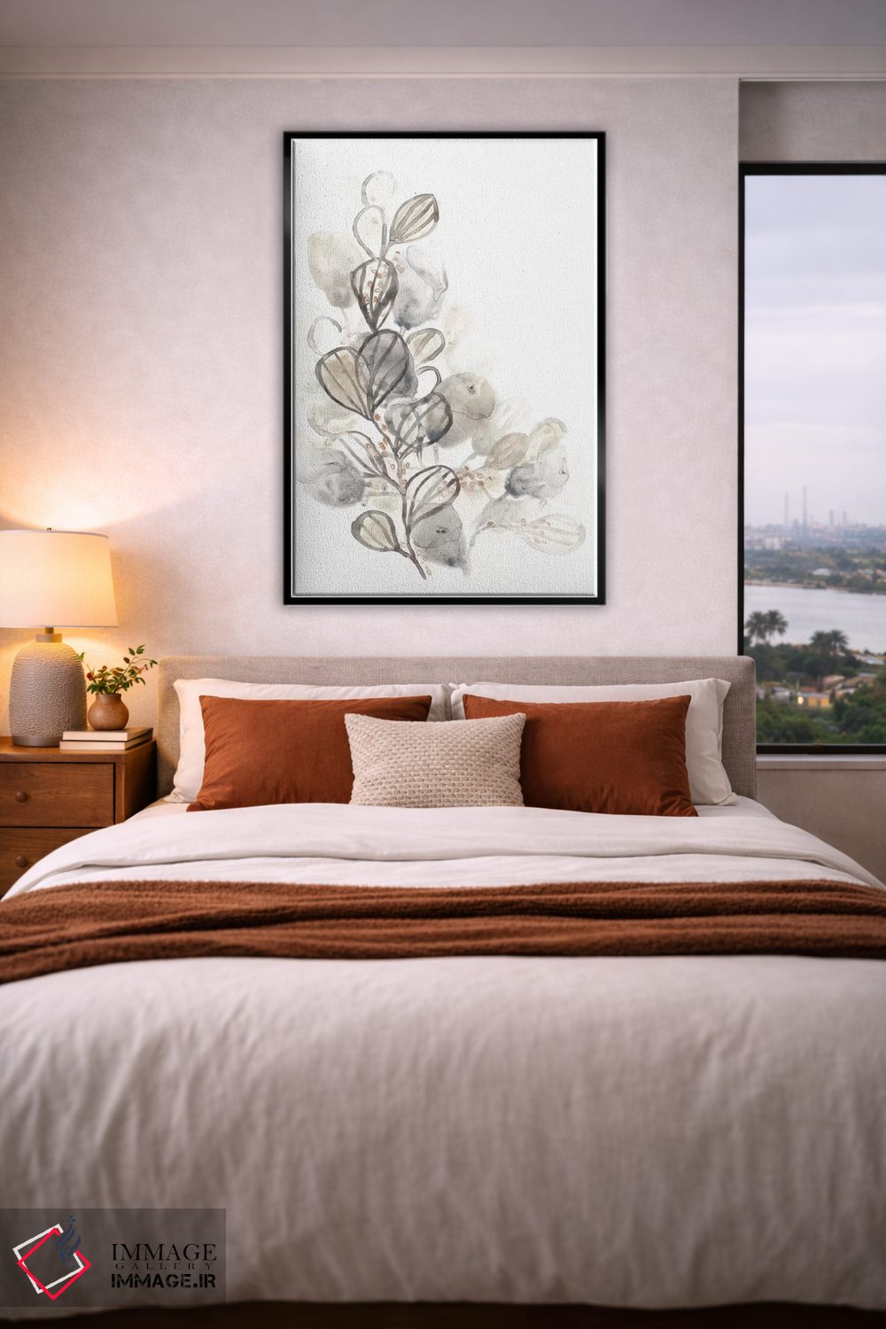 تابلو مینیمال گیاه شناسی خنثی ۲ اثر جون اریکا وس - D3B