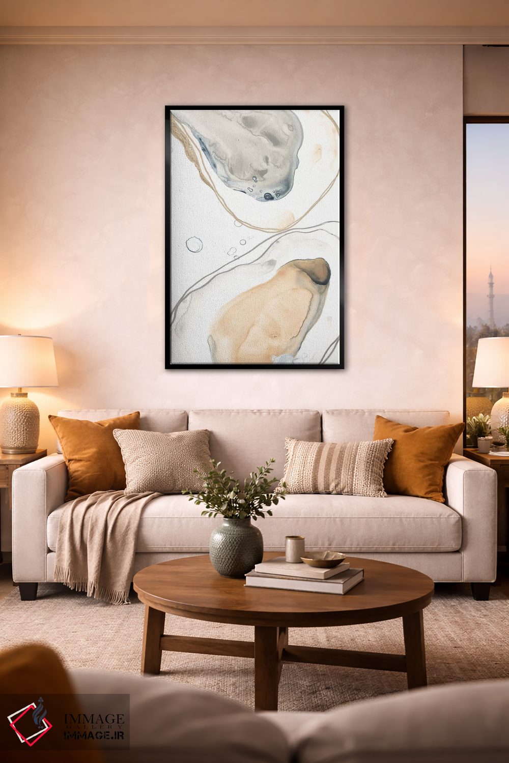 تابلو مینیمال صدف های اقیانوسی چهار اثر جون اریکا وس - D2B