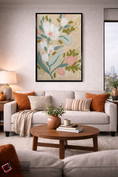 تابلو مینیمال طرح بهاری ۱ اثر جون اریکا وس - D2B