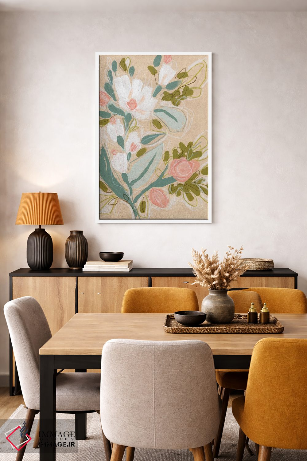 تابلو مینیمال طرح بهاری ۱ اثر جون اریکا وس - D4W