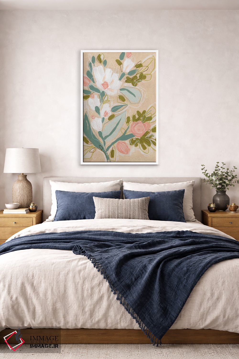 تابلو مینیمال طرح بهاری ۱ اثر جون اریکا وس - D6W