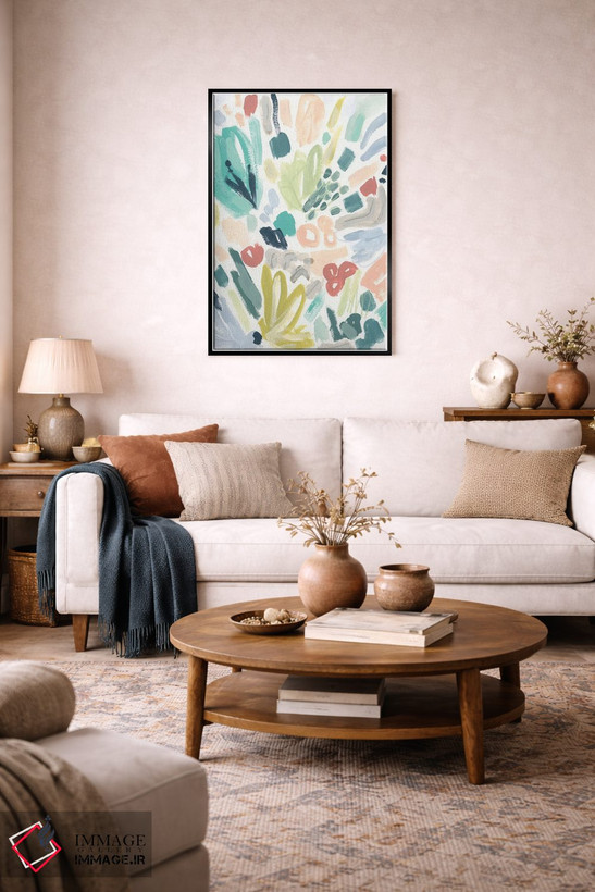 تابلو مینیمال ترازو باغچه ای ۱ اثر جون اریکا وس - D5B