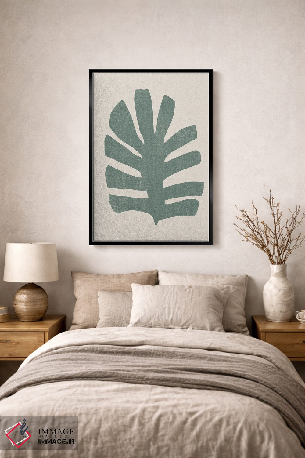 تابلو مینیمال تغییر شکل نخل ۳ اثر جون اریکا وس - D2B