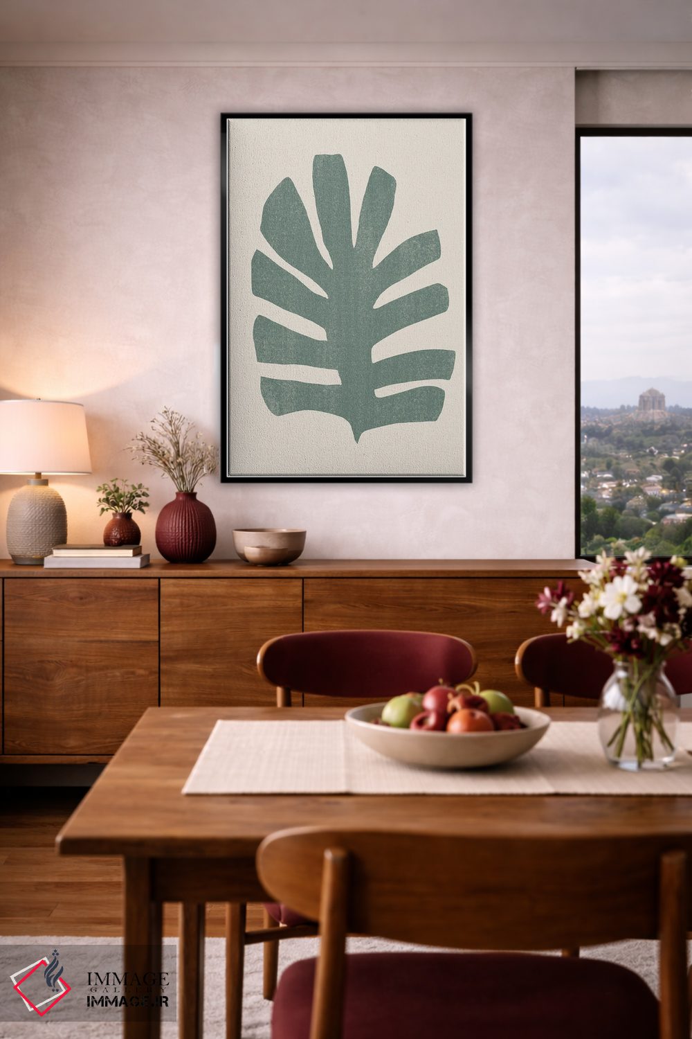 تابلو مینیمال تغییر شکل نخل ۳ اثر جون اریکا وس - D5B