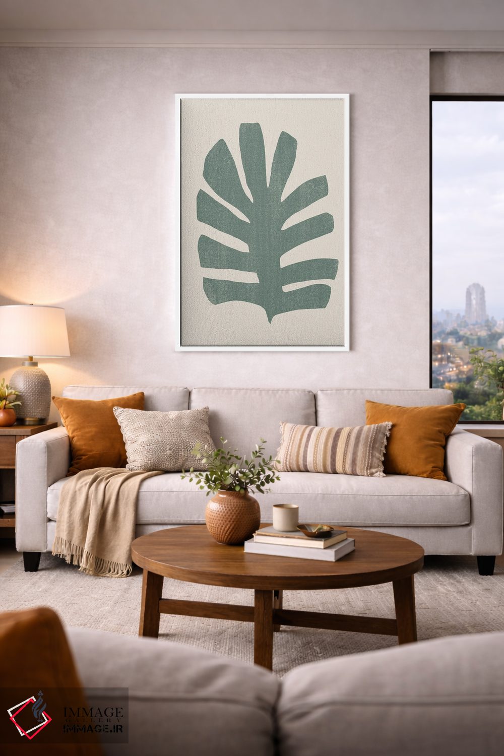 تابلو مینیمال تغییر شکل نخل ۳ اثر جون اریکا وس - D4W