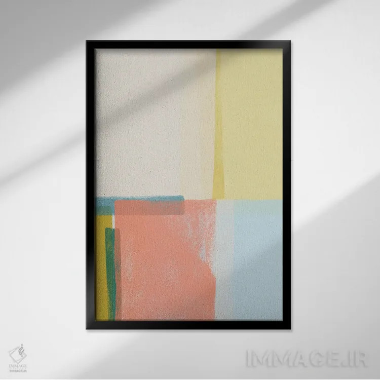 تابلو انتزاعی چینتا ۲ اثر جون اریکا وس - نمای قابدار مشکی
