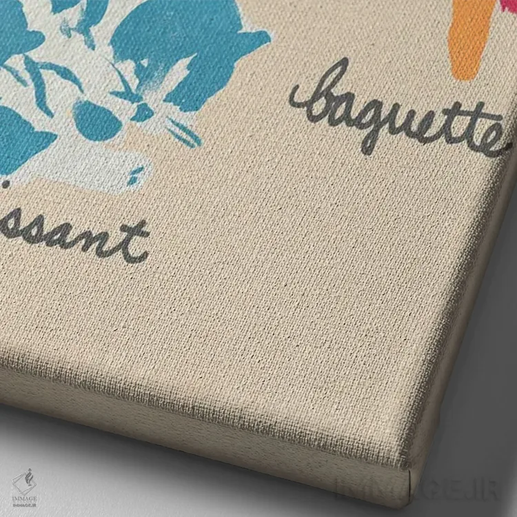 تابلو مدرن اشکال مهم گربه ها ۱ اثر جون اریکا وس - نمای نزدیک بافت بوم