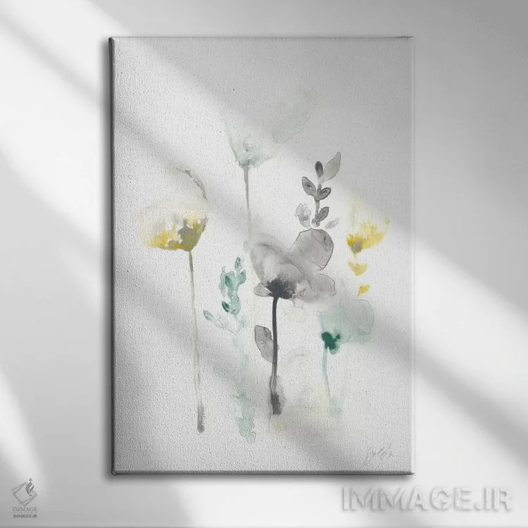 تابلو مینیمال توهم ساقه ۳ اثر جون اریکا وس - نمای روبهرو روی دیوار