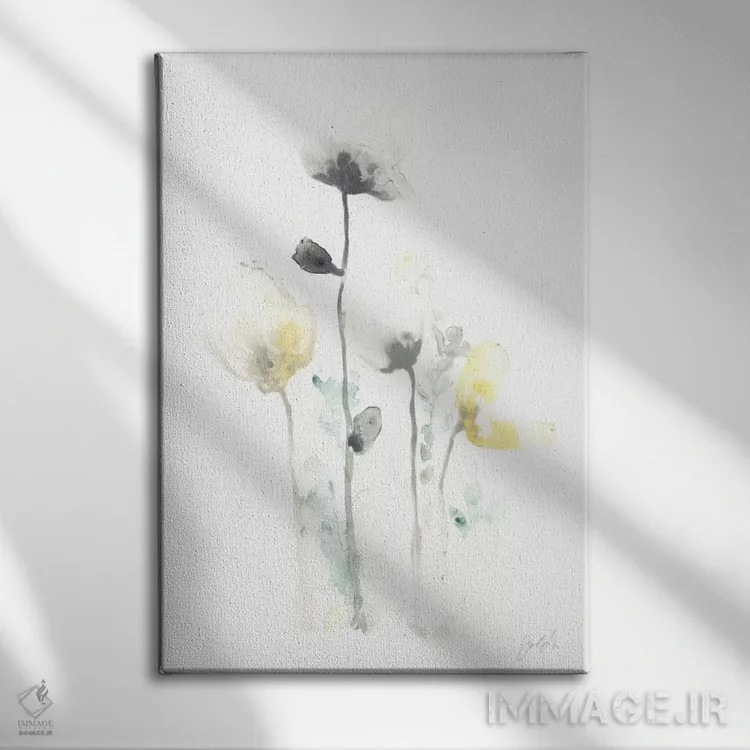 تابلو مینیمال توهم ساقه ۴ اثر جون اریکا وس - نمای روبهرو روی دیوار