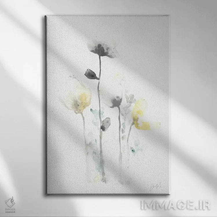 تابلو مینیمال توهم ساقه ۴ اثر جون اریکا وس - نمای روبهرو روی دیوار