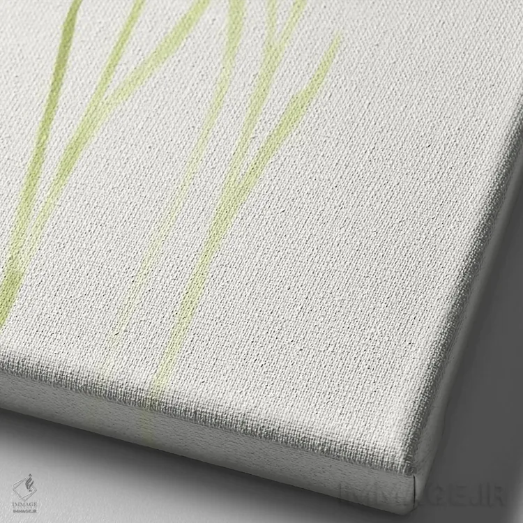 تابلو دکوراتیو مطالعه گل ذرت ۳ اثر جون اریکا وس - نمای نزدیک بافت بوم