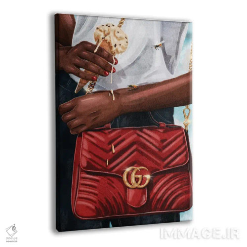 تابلو دکوراتیو چکه اثر جیمی ادلر - نمای پرسپکتیو محصول