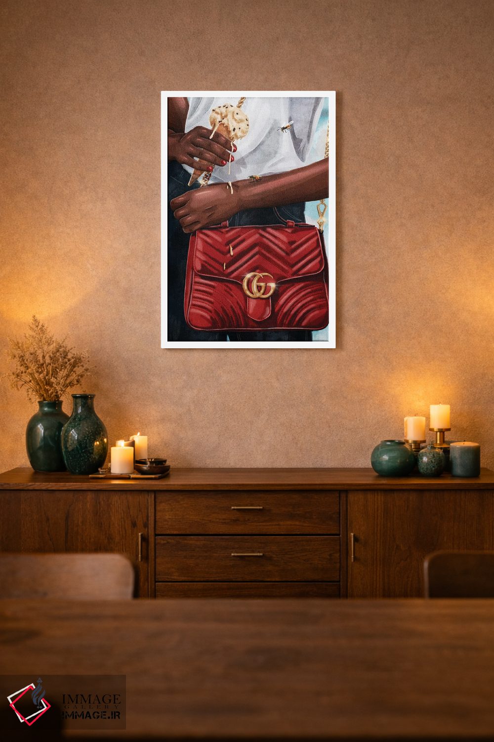 تابلو دکوراتیو چکه اثر جیمی ادلر - D1W