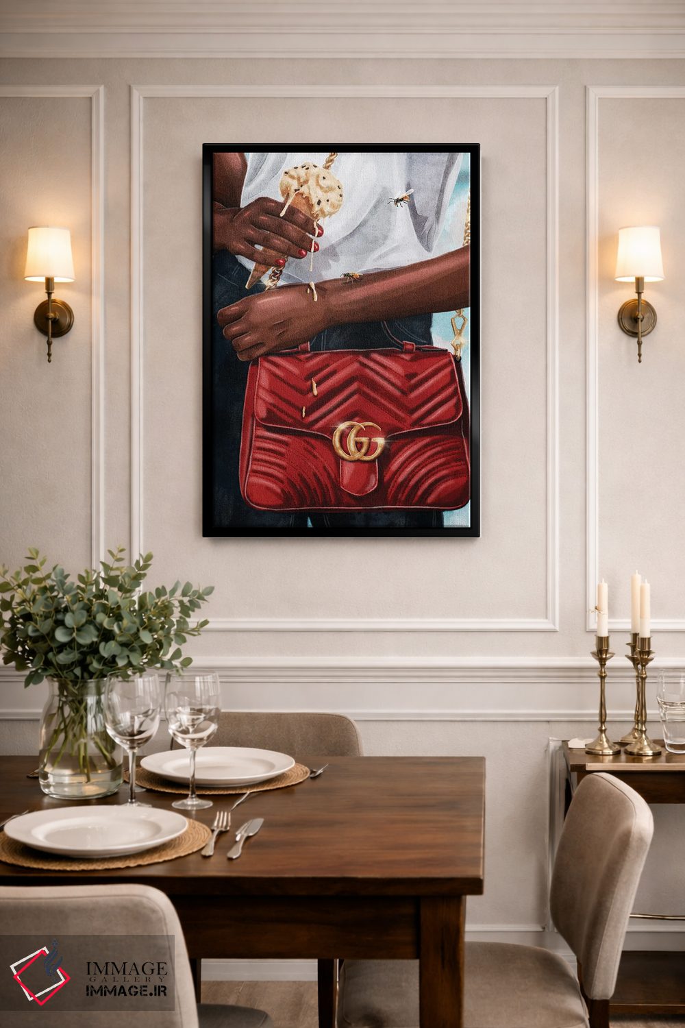 تابلو دکوراتیو چکه اثر جیمی ادلر - D2B