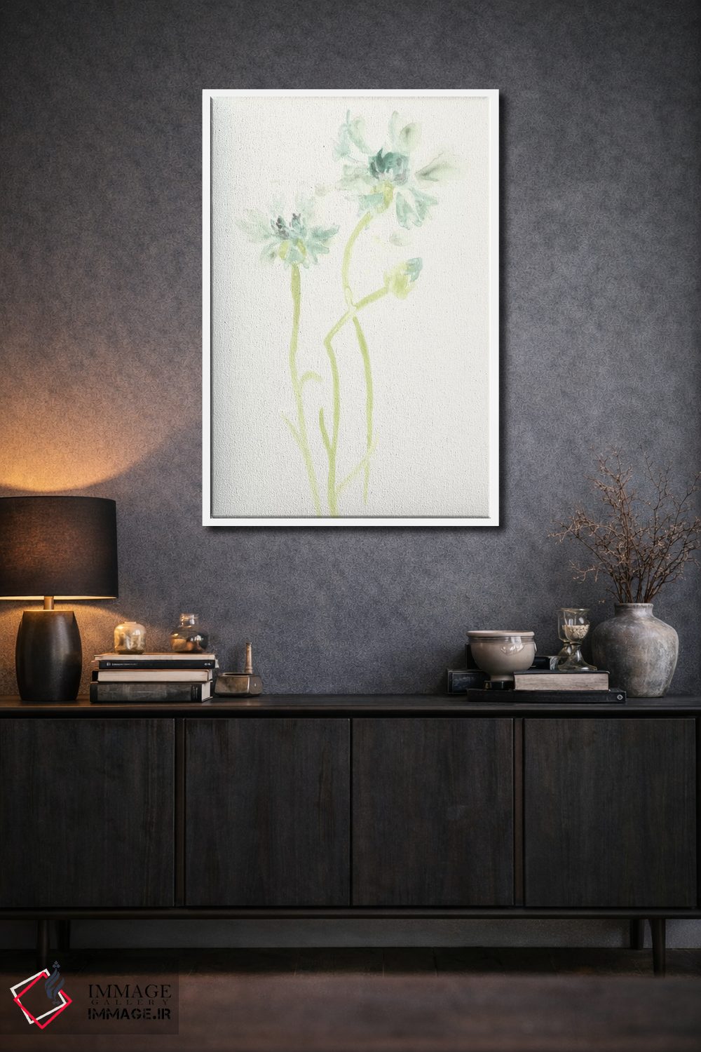 تابلو دکوراتیو مطالعه گل ذرت ۲ اثر جون اریکا وس - D2W