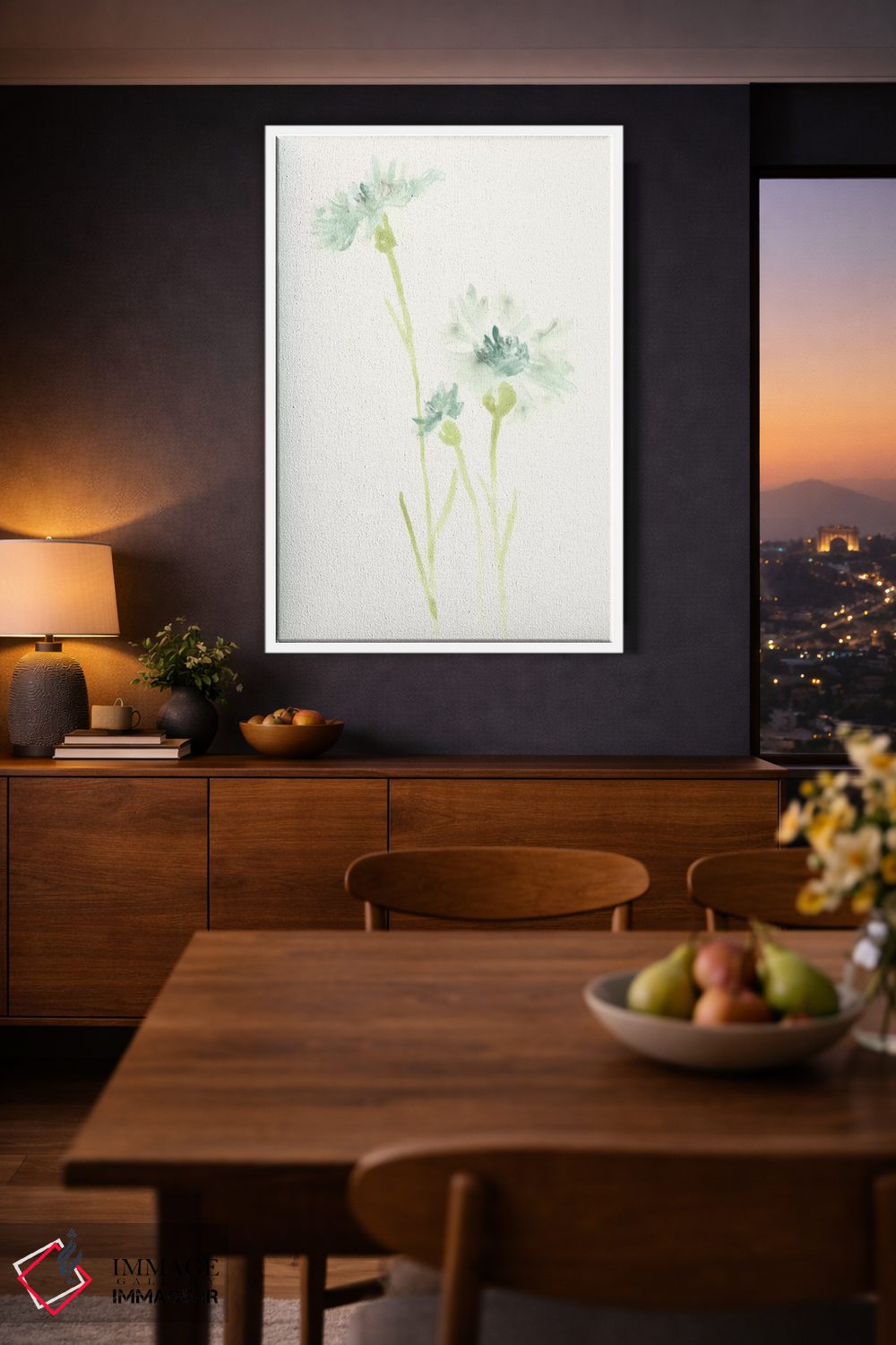 تابلو دکوراتیو مطالعه گل ذرت ۳ اثر جون اریکا وس - D3W