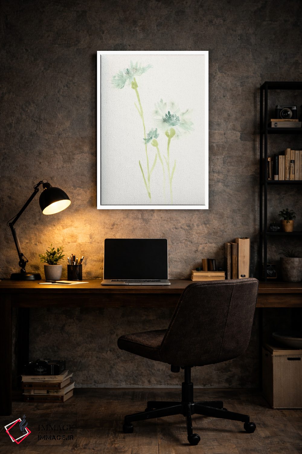 تابلو دکوراتیو مطالعه گل ذرت ۳ اثر جون اریکا وس - D5W