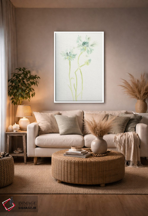 تابلو دکوراتیو مطالعه گل ذرت ۲ اثر جون اریکا وس - D3W