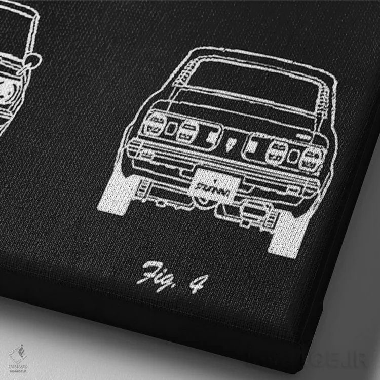 تابلو دکوراتیو مزدا گرند فامیلیا کوپه اثر جوزف فرناندو - نمای نزدیک بافت بوم