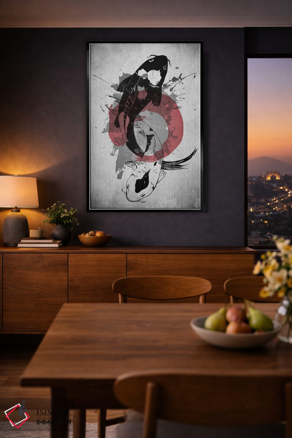 تابلو دکوراتیو کوی یین و یانگ اثر جوزف فرناندو - D2B