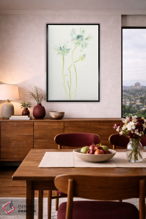 تابلو دکوراتیو مطالعه گل ذرت ۲ اثر جون اریکا وس - D5B