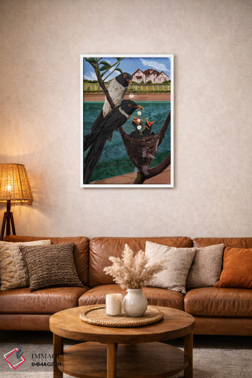 تابلو دکوراتیو مروارید زاغی اثر جیمی ادلر - D1W