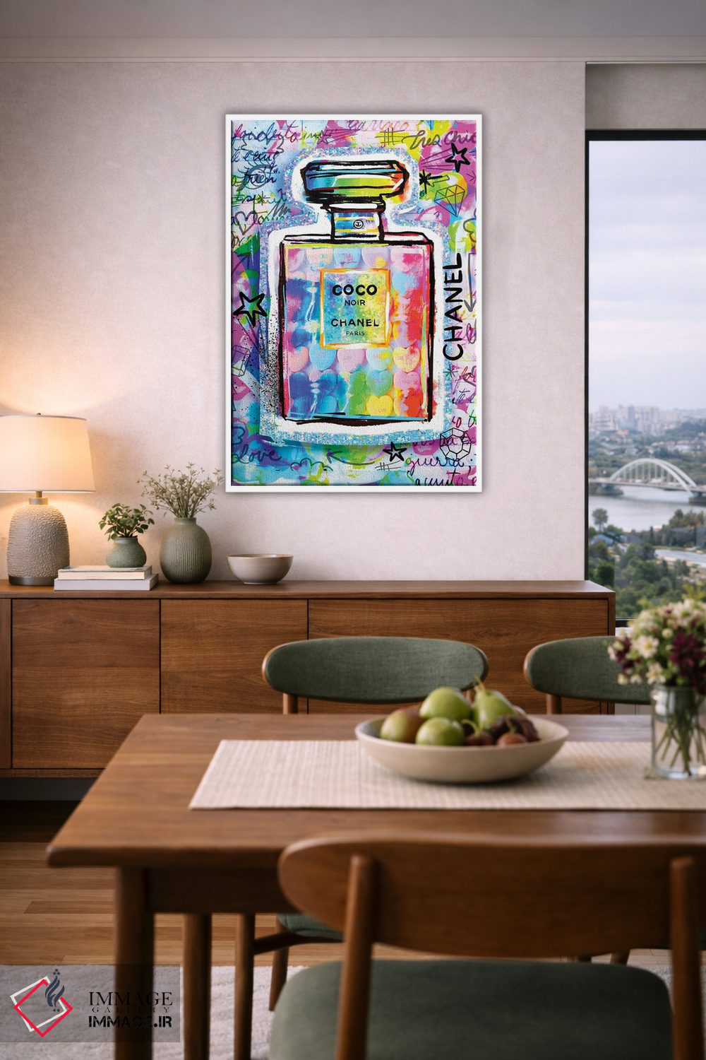 تابلو دکوراتیو عطر کوکو اثر جسیکا استمپل - D6W