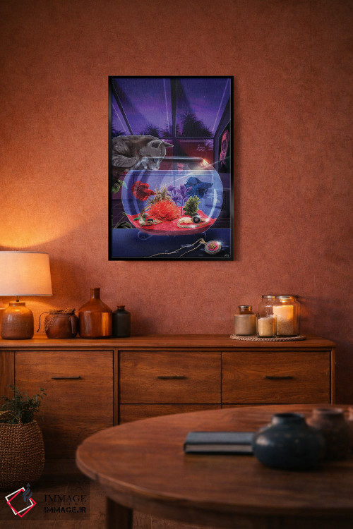 تابلو دکوراتیو تنگ ماهی اثر جیمی ادلر - D5B