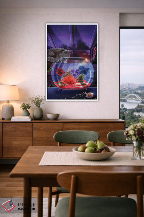 تابلو دکوراتیو تنگ ماهی اثر جیمی ادلر - D6W