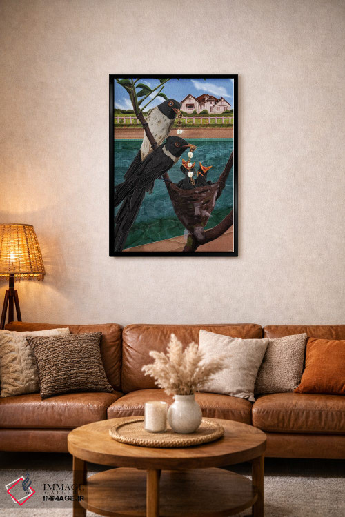 تابلو دکوراتیو مروارید زاغی اثر جیمی ادلر - D3B