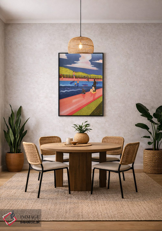 تابلو دکوراتیو شناگران اثر جیمی ادلر - D4B