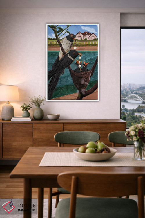 تابلو دکوراتیو مروارید زاغی اثر جیمی ادلر - D6W