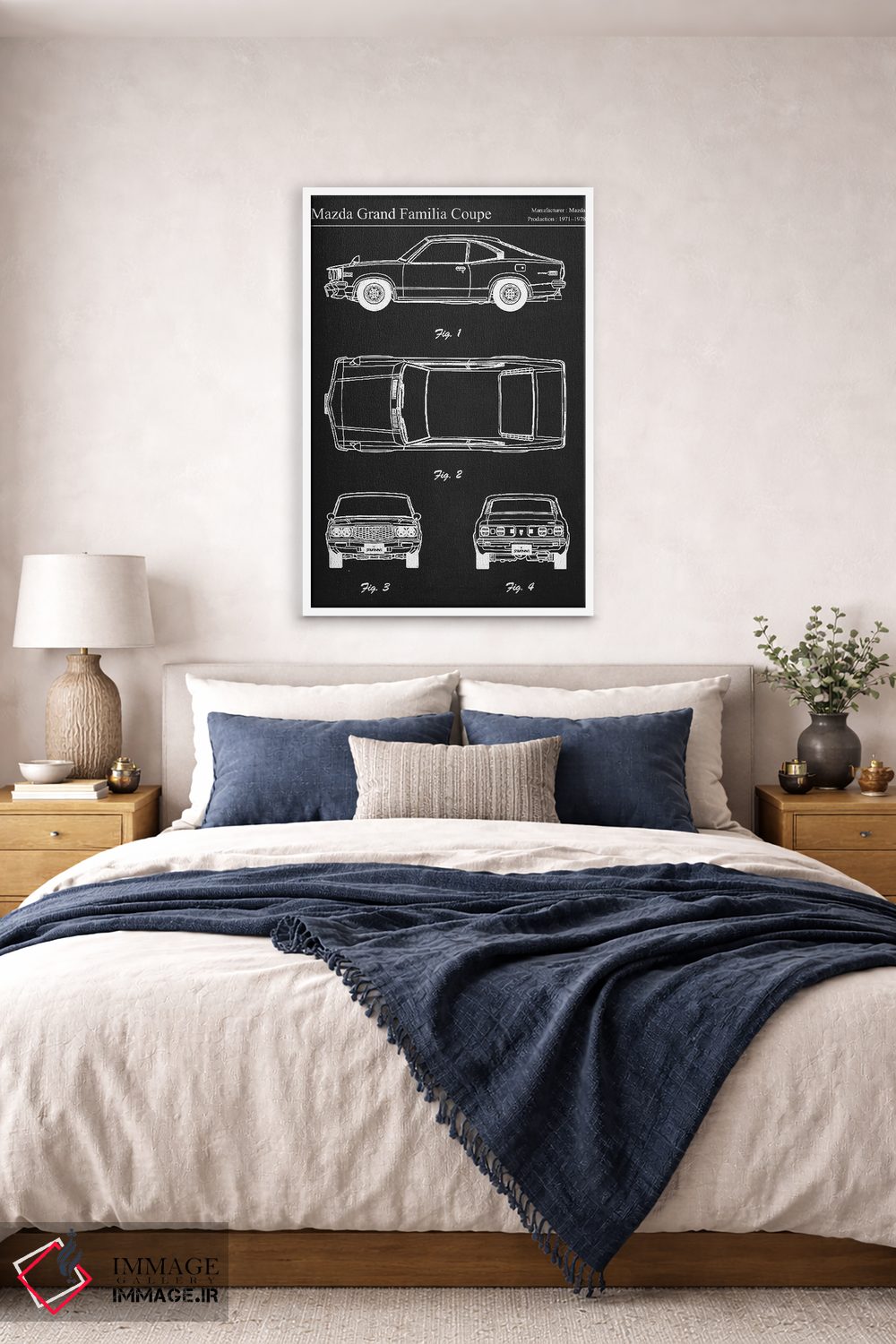 تابلو دکوراتیو مزدا گرند فامیلیا کوپه اثر جوزف فرناندو - D4W