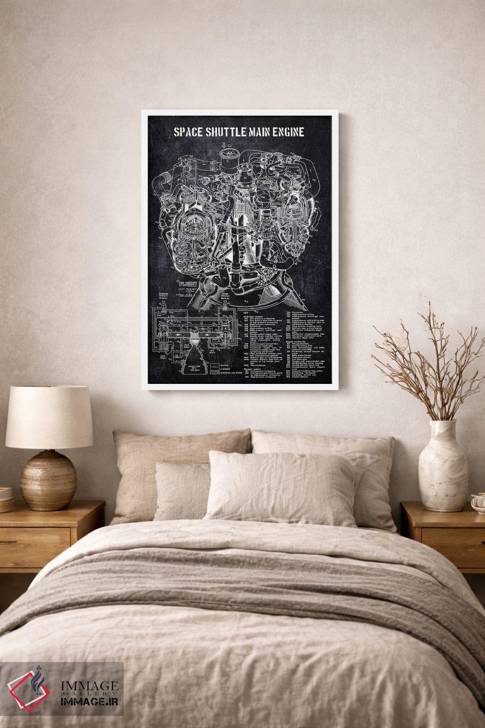 تابلو دکوراتیو موتور اصلی شاتل فضایی اثر جوزف فرناندو - D1W