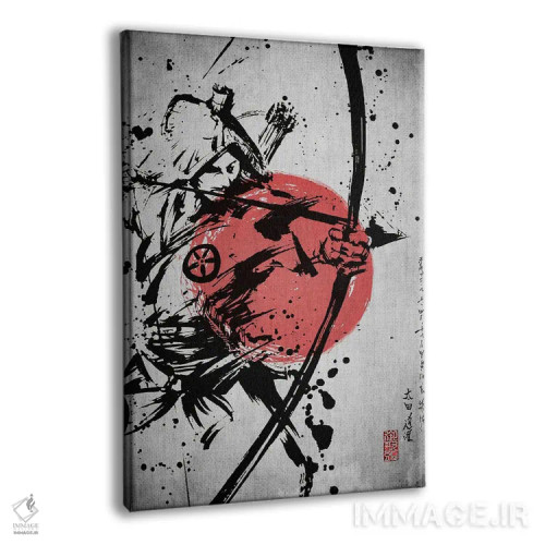 تابلو دکوراتیو تیر سامورایی اثر جوزف فرناندو - نمای پرسپکتیو محصول