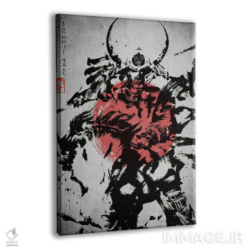 تابلو دکوراتیو جنگجوی سامورایی اثر جوزف فرناندو - نمای پرسپکتیو محصول