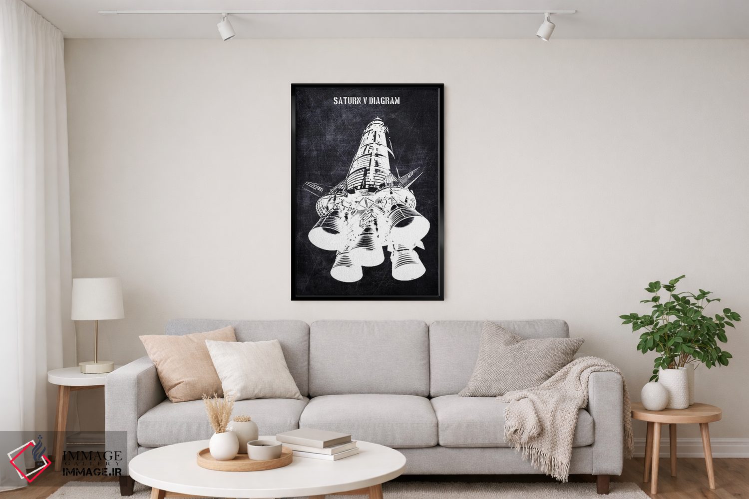 تابلو دکوراتیو نمودار ساترن ۵ اثر جوزف فرناندو - D3B