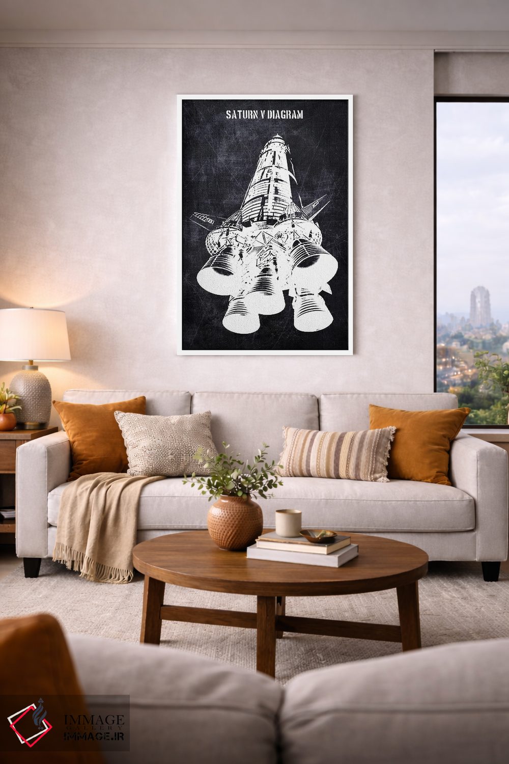 تابلو دکوراتیو نمودار ساترن ۵ اثر جوزف فرناندو - D2W