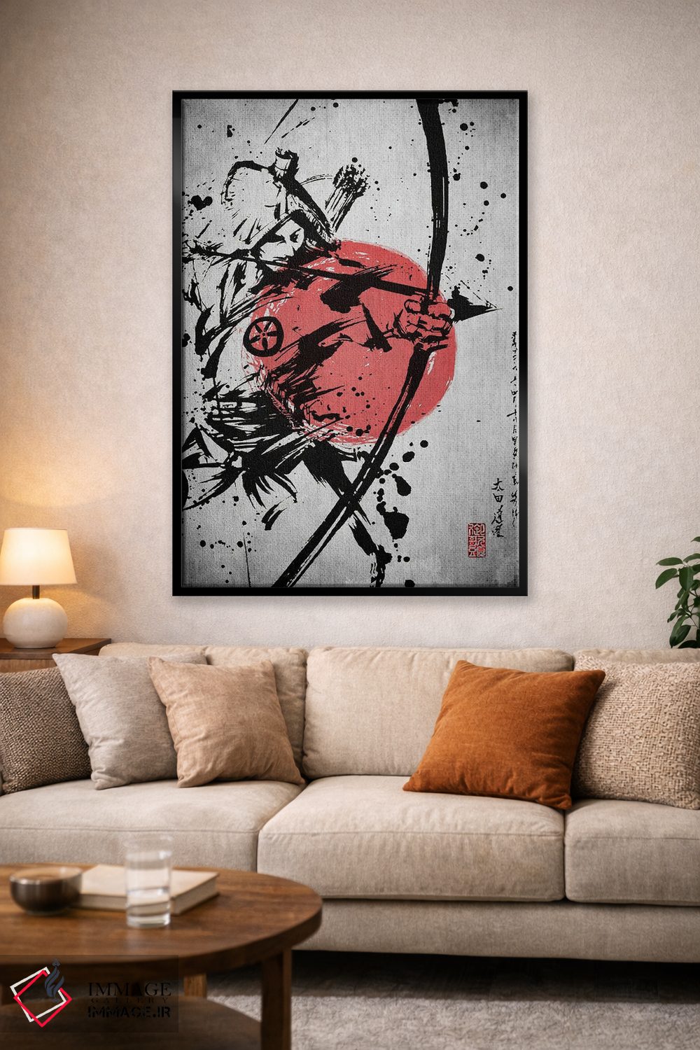 تابلو دکوراتیو تیر سامورایی اثر جوزف فرناندو - D1B