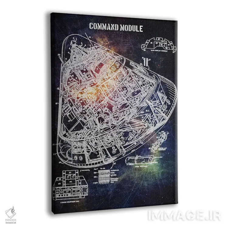 تابلو دکوراتیو ماژول فرماندهی اثر جوزف فرناندو - نمای پرسپکتیو محصول