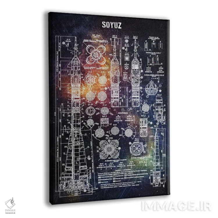 تابلو دکوراتیو سایوز اثر جوزف فرناندو - نمای پرسپکتیو محصول